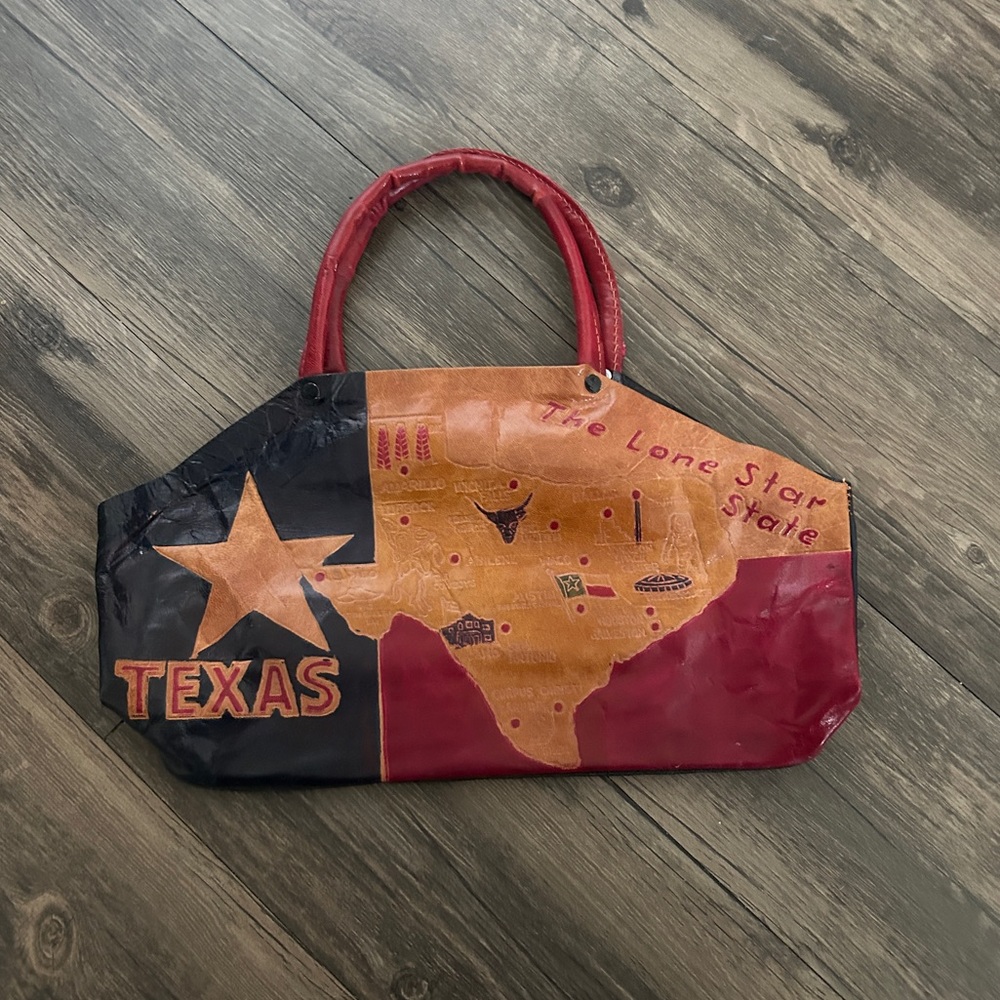 Thrifted Texas lone star state bag